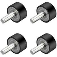 uxcell M6 - Soportes de goma para rosca- aisladores de vibración- amortiguador cilíndrico con pernos de 20 x 10 mm- 4…